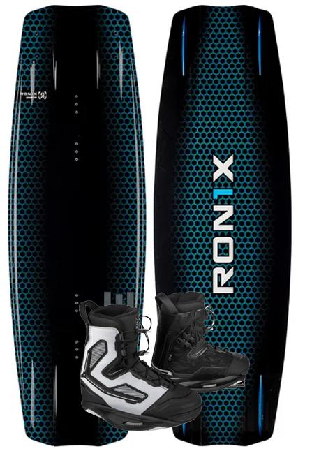 2023 RONIX ONE BLACKOUT WAKEBOARD WITH ONE BOOTS