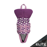 2027 KGB INFANT VEST WITH COLLAR - PURPLE FLOWERS