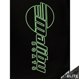 MALIBU/ELITE STENCIL WOMENS HOODIE - AQUA