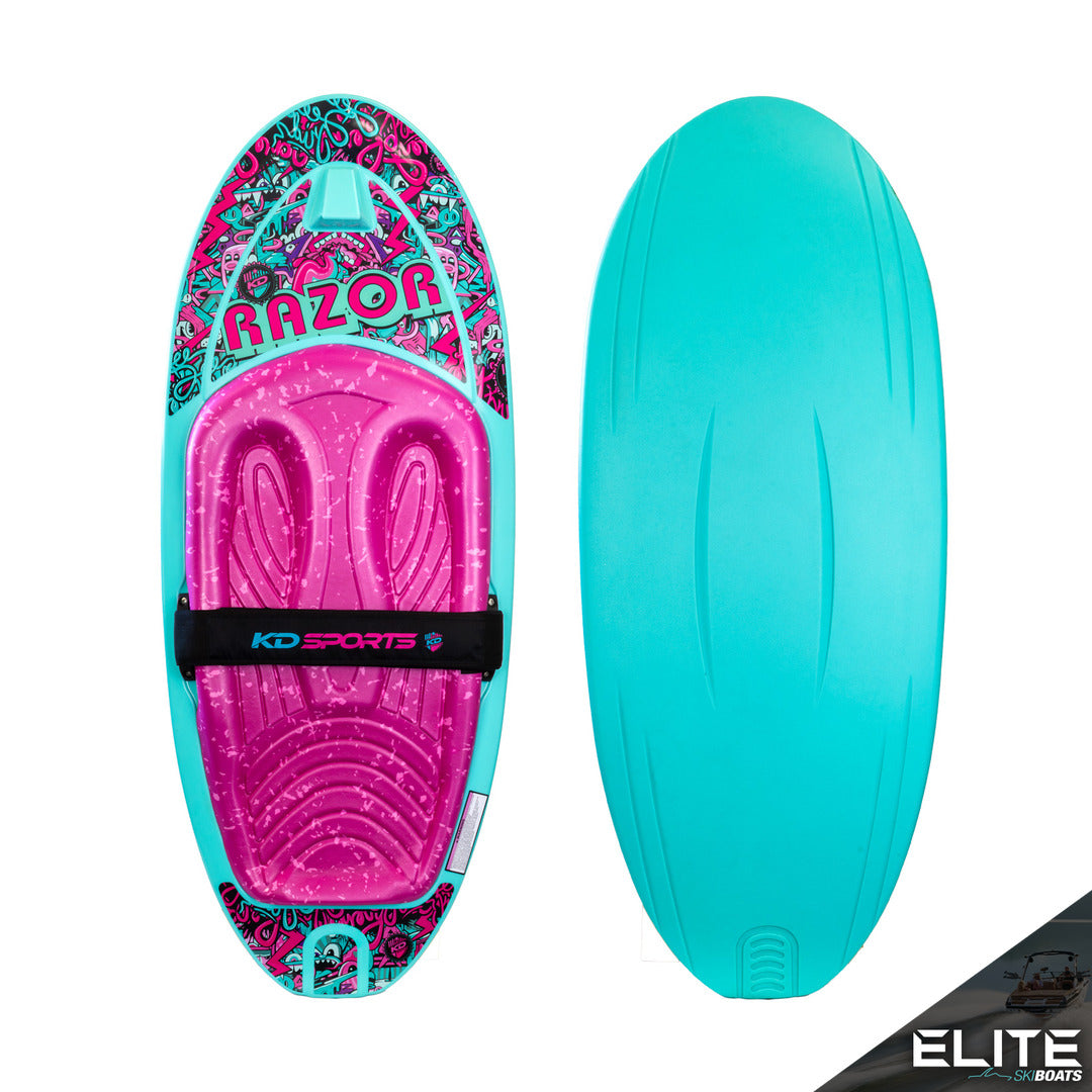 2027 KD RAZOR KNEEBOARD - TEAL/PINK