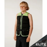 2027 RIPCURL DAWN PATROL KIDS VEST - GREEN