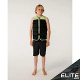 2027 RIPCURL DAWN PATROL KIDS VEST - GREEN