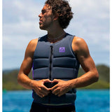 2026 FOLLOW CORP VEST - BLACK/PURPLE