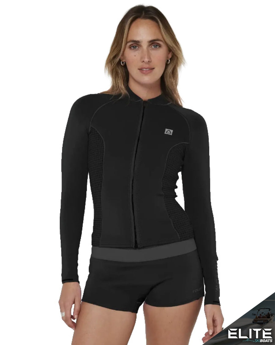 2027 FOLLOW LADIES FZ WETTY TOP - BLACK